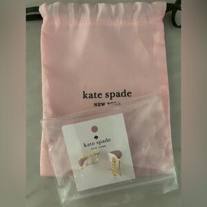 Kate Spade Gold Love Earrings